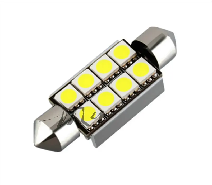 42 мм 8 SMD 5050 купол Festoon CANBUS OBC без ошибок Автомобильные светодиодные лампы c5w