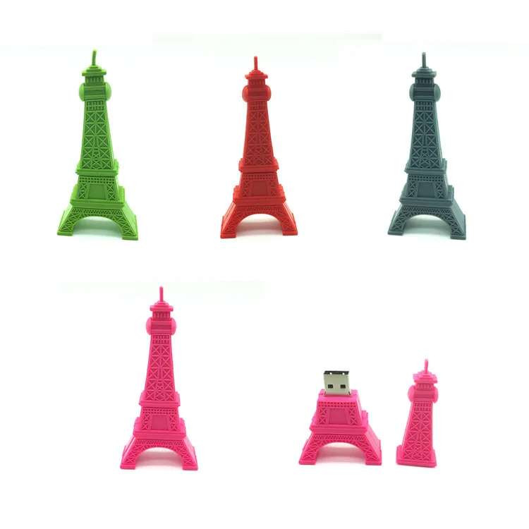 

USB 3.0 Stick Eiffel Tower 128gb 16gb Pen Drive Paris Tower U stick USB Flash Drive 32gb Pendrive cute cartoon 64gb Flash Card