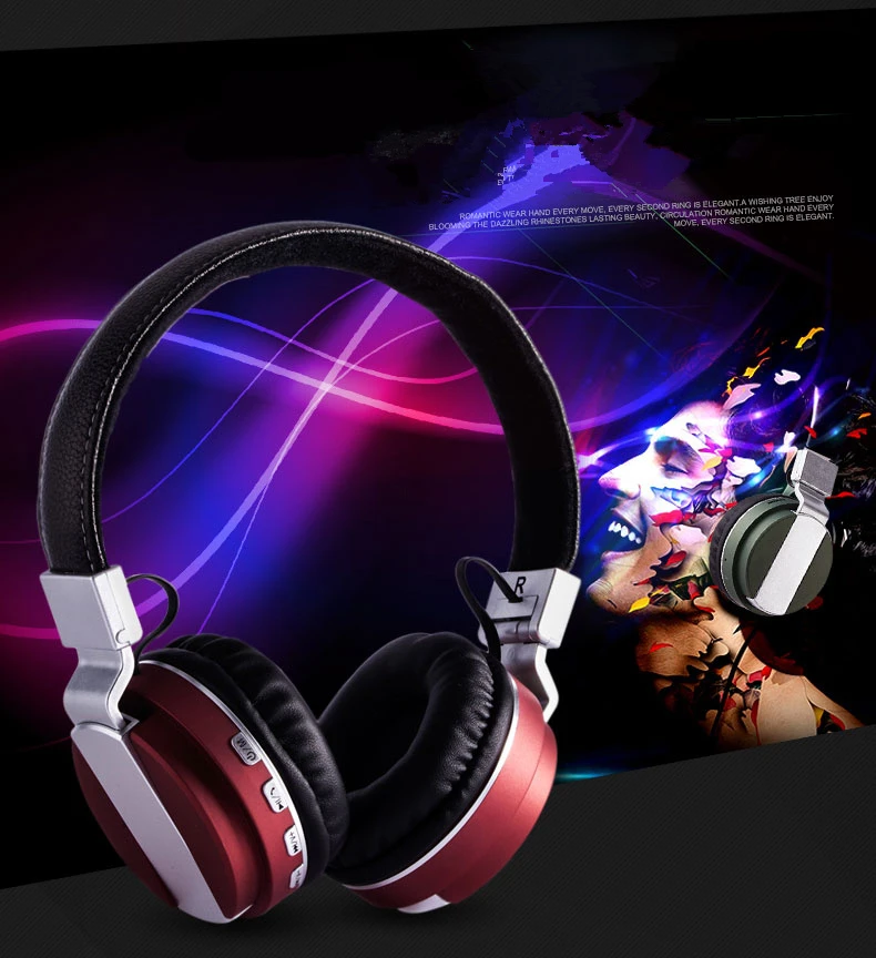 Новые беспроводные Bluetooth-наушники гарнитура складные наушники с микрофоном для