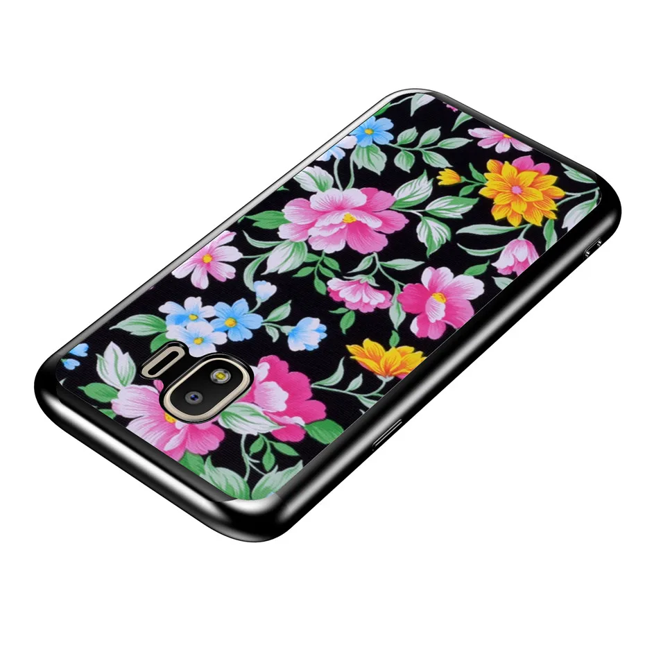 DAGUDON цветок силиконовый чехол для samsung Galaxy J4 2018 J400F из мягкой искусственной кожи