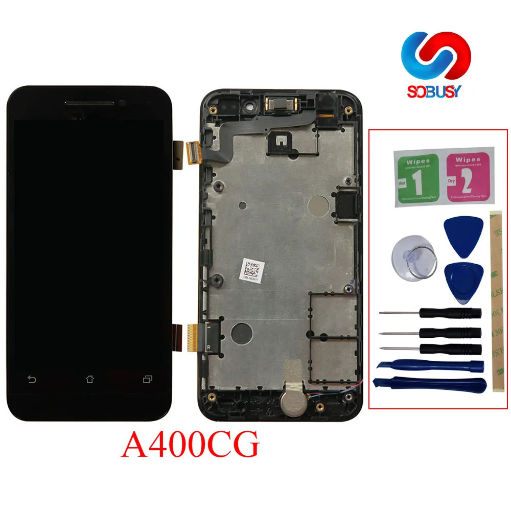 Оригинальный ЖК экран для Asus Zenfone 4 A400CG дисплей сенсорная панель дигитайзер в