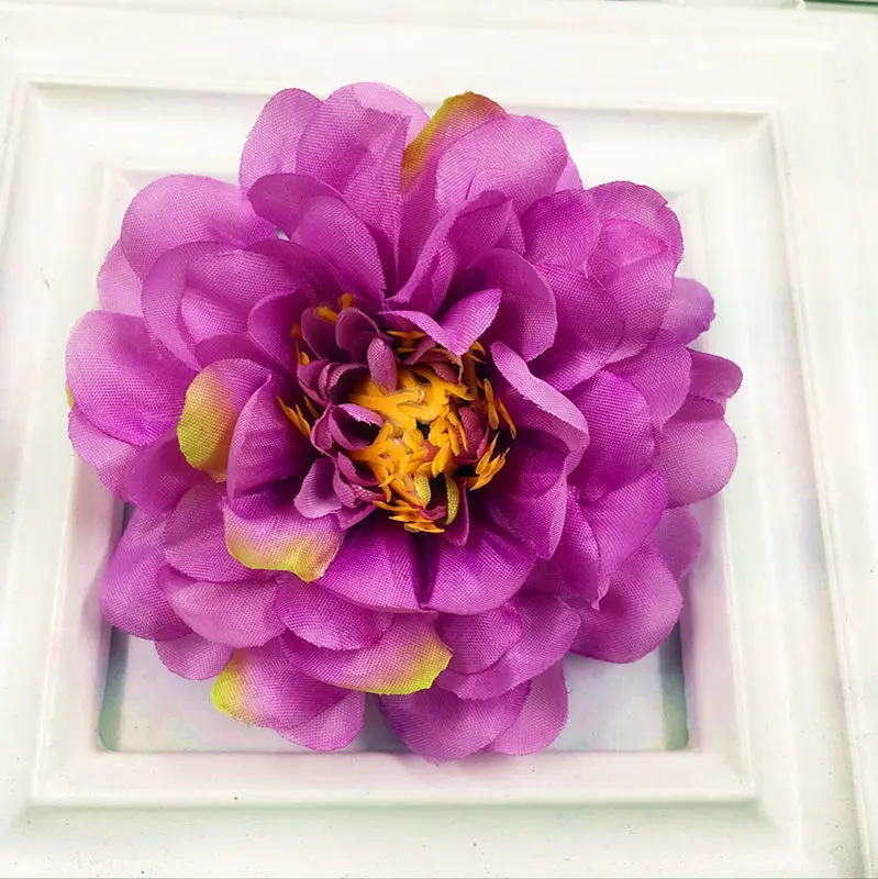 Light purple 5 шт.(9 см/цветок) Имитация искусственного шелка тычинки пионы цветы, праздничные вечерние/Свадебные украшения DIY коллаж - Цвет: Light purple