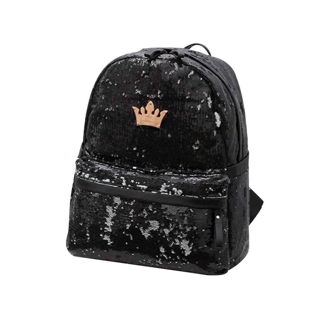 Рюкзак женский Mochilas Mujer женский открытый Корона блестки красочный дорожный Рюкзак Комплект для ученика сумки mochila p