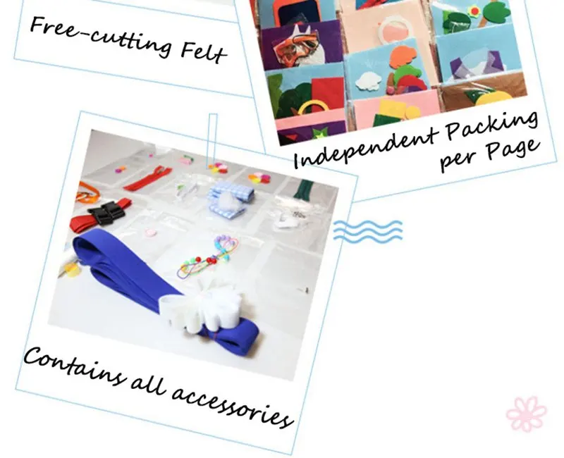 DIY My First Book Craft Kit ручная работа мама шитье специальный подарок на день рождения для детей фетровая посылка 22 страницы книги с картинками для детей