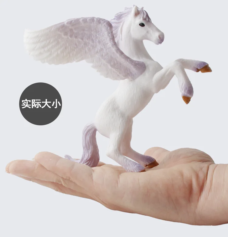 Симпатичные Pegasus Tenma Elves Овцы единорог модель моделирование мини животное лошадь модель Фигурка диких фигур детские развивающие игрушки подарки