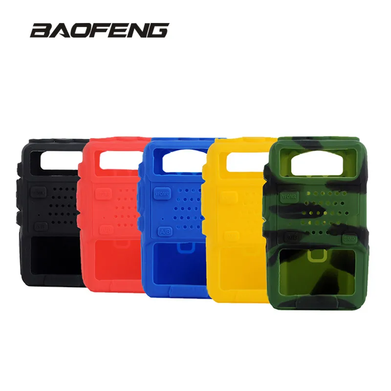 Baofeng UV-5R резиновый чехол Walkie Talkie UV 5R Защитная крышка CB радиостанции силиконовый мешок анти-влаги пыли для UV-5RA UV-5RE