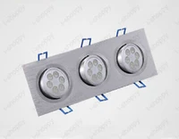 dimmable high power 18w 3x6w 18 led ceiling light fixture lamp warm pure square