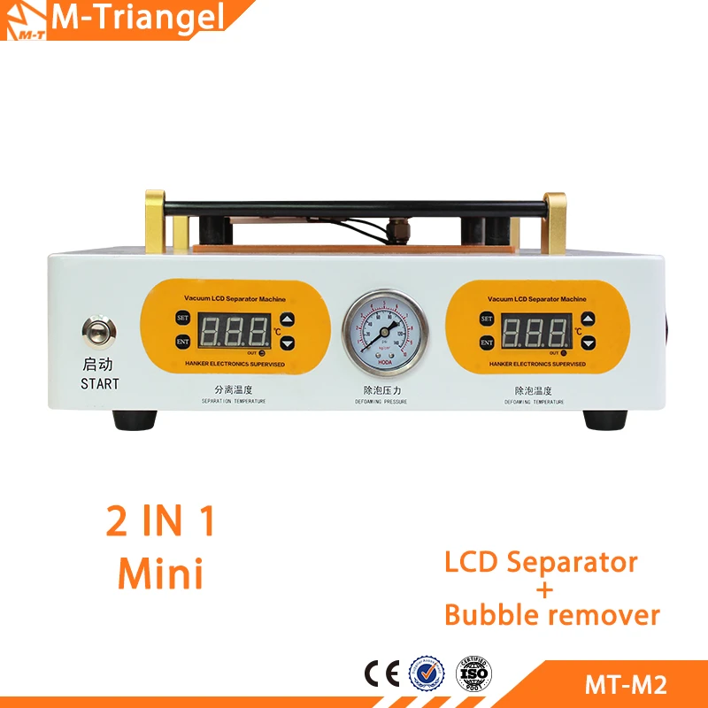 Bubble Remover LCD Separator Multifunction 2 in 1 Need External Vacuum Pump For Iphone 6S Xiaomi Huawei Mobile Phone M Triange1|Наборы
