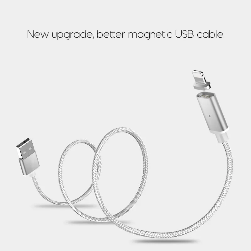 SUPTEC 1 м Магнитный кабель USB для iPhone X 8 7 6 Plus Тип-C &amp Micro зарядное устройство адаптер