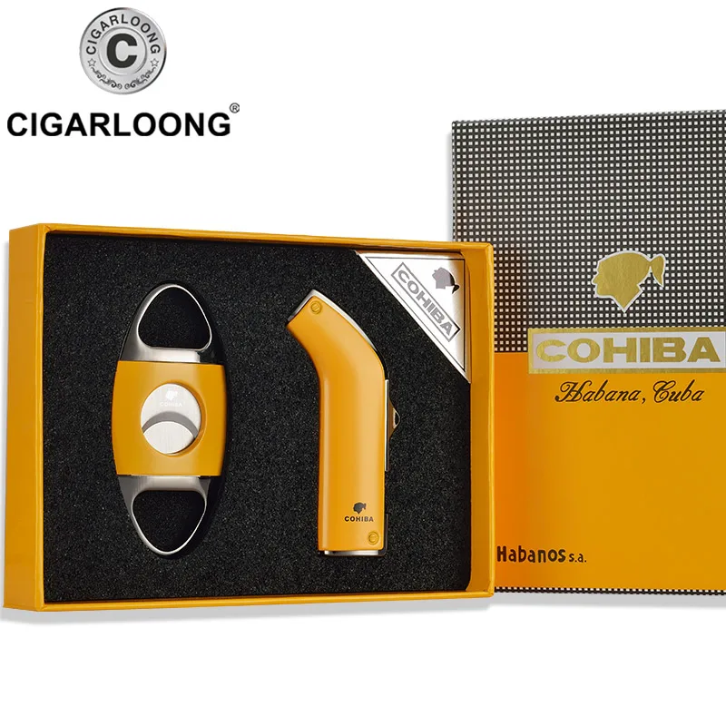 Высококачественная металлическая ветрозащитная Зажигалка COHIBA набор фрез резак
