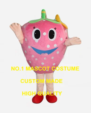 

sweet pink strawberry girl mascot costume adult size cartoon strawberry fruit theme anime cosplay costumes carnival fancy 2601