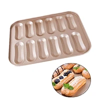 12 cavity metal non stick pastry puff mold muffin cupcake bread baking pan stencils for cake fondant mold kitchen bakeware dish
