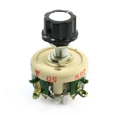 Wirewound Ceramic Potentiometer Top Rotary Rheostat Resistor 25W 50ohm | Обустройство дома