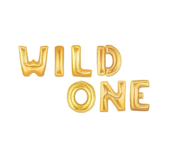 Chicinlife 16 дюймовые шары из фольги в виде букв Wild One декор для дня рождения буквы