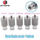 V6 радиатор теплоотвод охлаждающая труба все цельнометаллическая  радиатор теплоотвод  J-головки hotend удаленного блока с тепловым перерывом для 1.75 мм 3.0 мм филамента V6 головка экструдера 3D-принтеры Запчасти