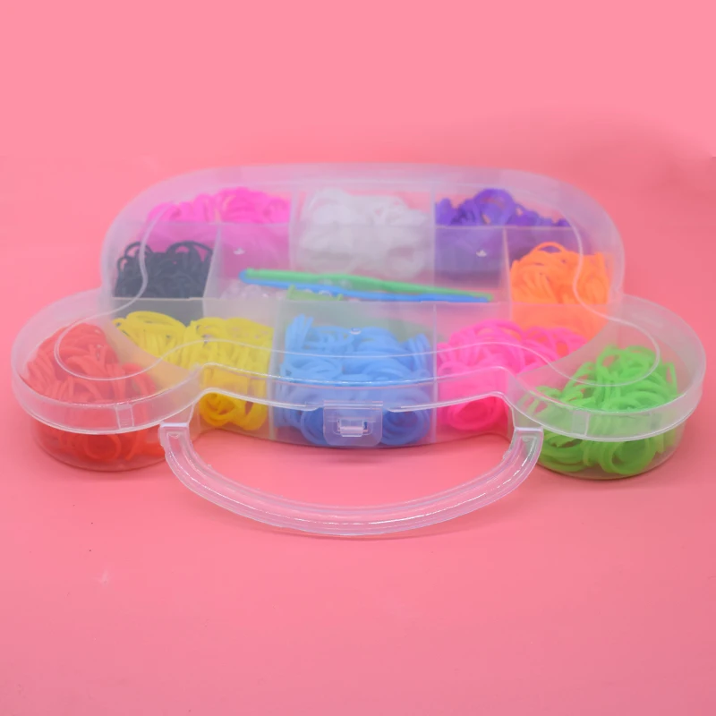 600 шт Diy игрушки резиновые браслеты ткацкий станок браслет для детей повязка