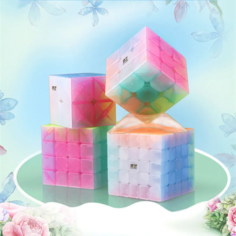 Qiyi волшебный куб головоломка 2x2 3x3 4x4 5x5 необычная форма Пирамида Skew Marstermorphix Sq1
