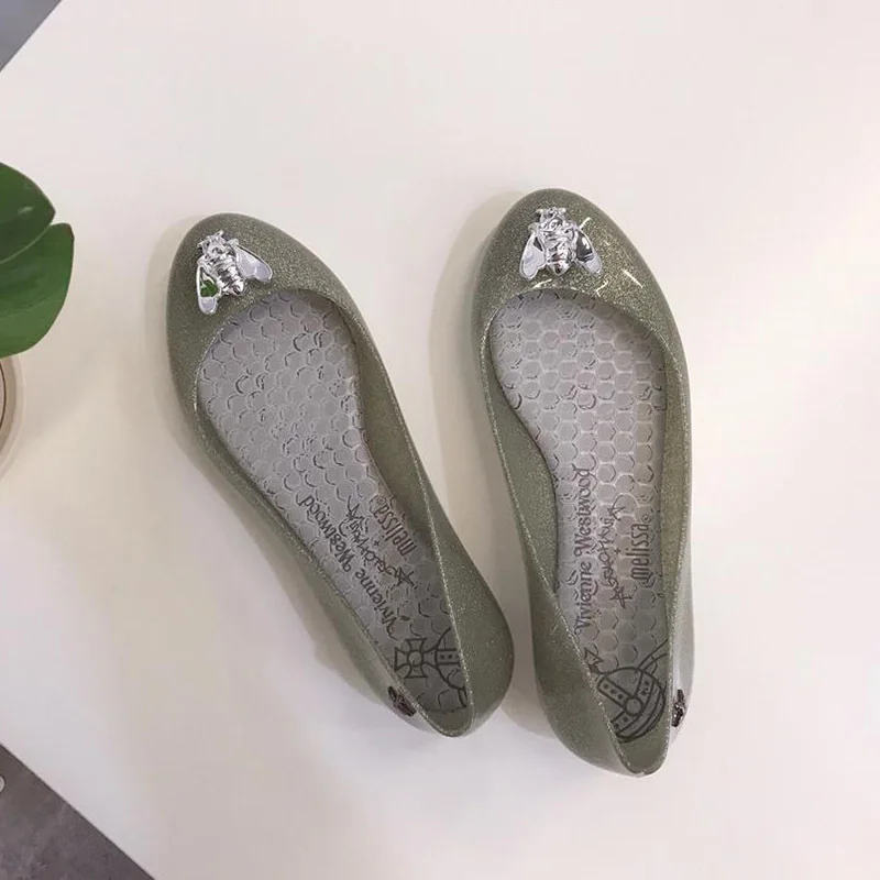 Новинка года; женские сандалии Melissa; летние женские сандалии с Пчелой; женская обувь; нескользящие женские прозрачные сандалии Melissa; дышащая обувь