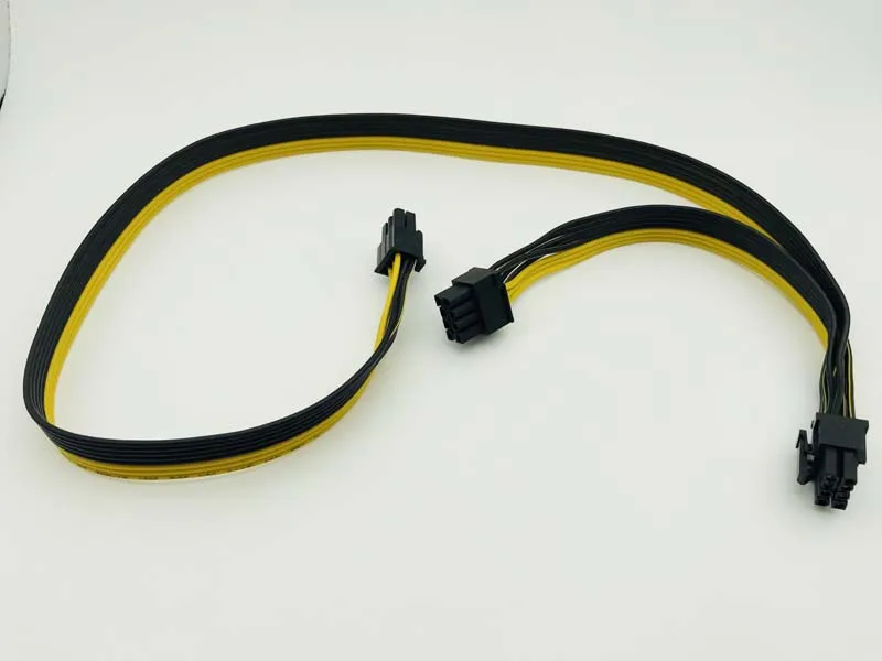 2 порта PCI E Express 6 контактный штекер двойной 8 Штекерный адаптер GPU графическая