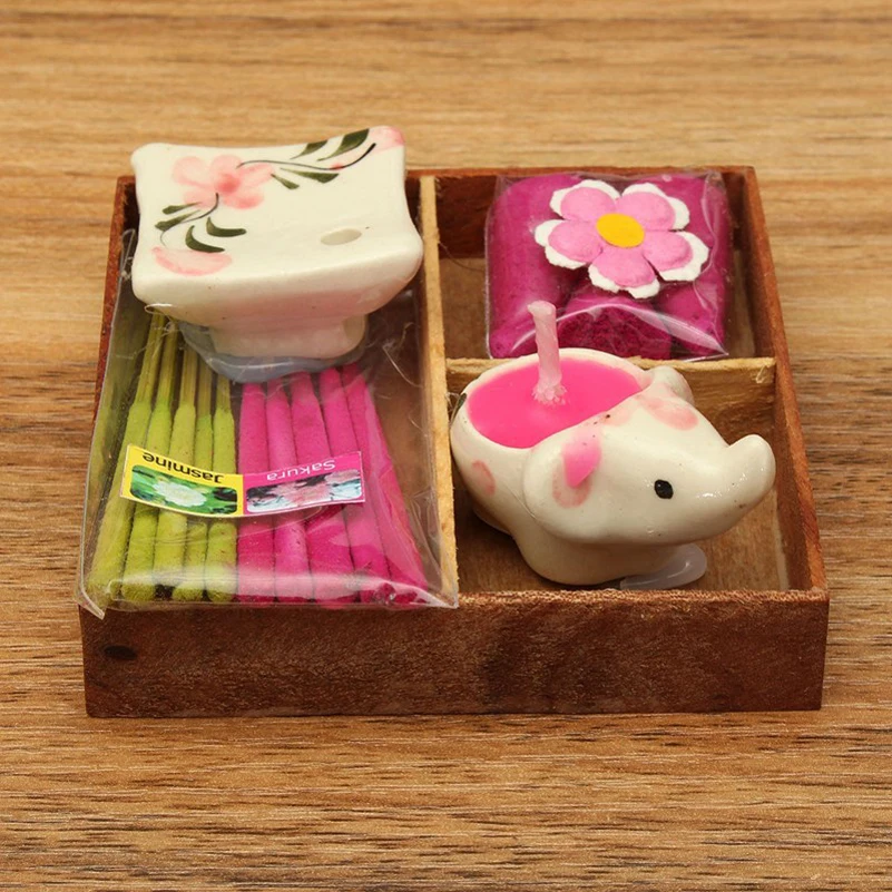 1 компл.. творческий цвет животные ароматизатор Stick ладан подсвечник лоток