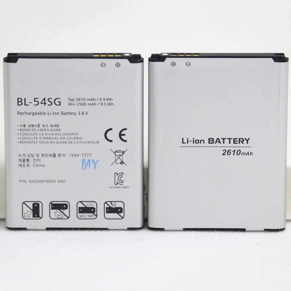 20 шт./лот аккумулятор телефона BL 54SG для LG G2 F320 F340L H522Y 2610 мА/ч F260 D728 D729 H778 H779 D722 BL54SG