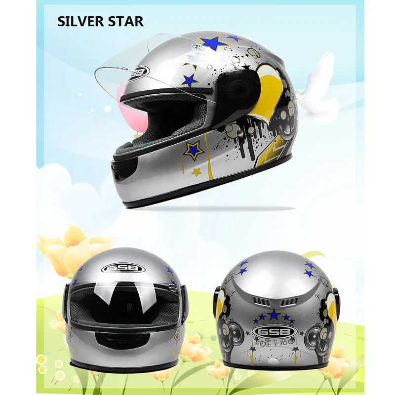 Детский мотоциклетный шлем безопасный теплый удобный для От 3 до 9 лет - купить по