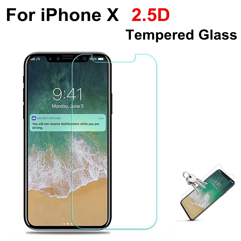 Lovekiss New 0.26mm 9H Explosion protection Tempered Glass For iPhone X 8 Plus 8Plus 7 6 6S 7Plus Screen Protector Film | Мобильные
