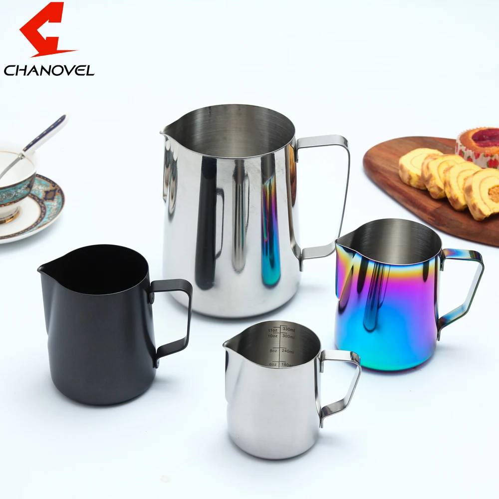 CHANOVEL 304 кувшин для кофе эспрессо из нержавеющей стали|espresso coffee pitcher|cup cupsstainless espresso