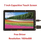 7-дюймовый емкостный сенсорный экран GeeekPi 1024*600 монитор дисплей Бесплатный драйвер для Raspberry Pi 4 B все платформы, ПК, BeagleBoneBlack