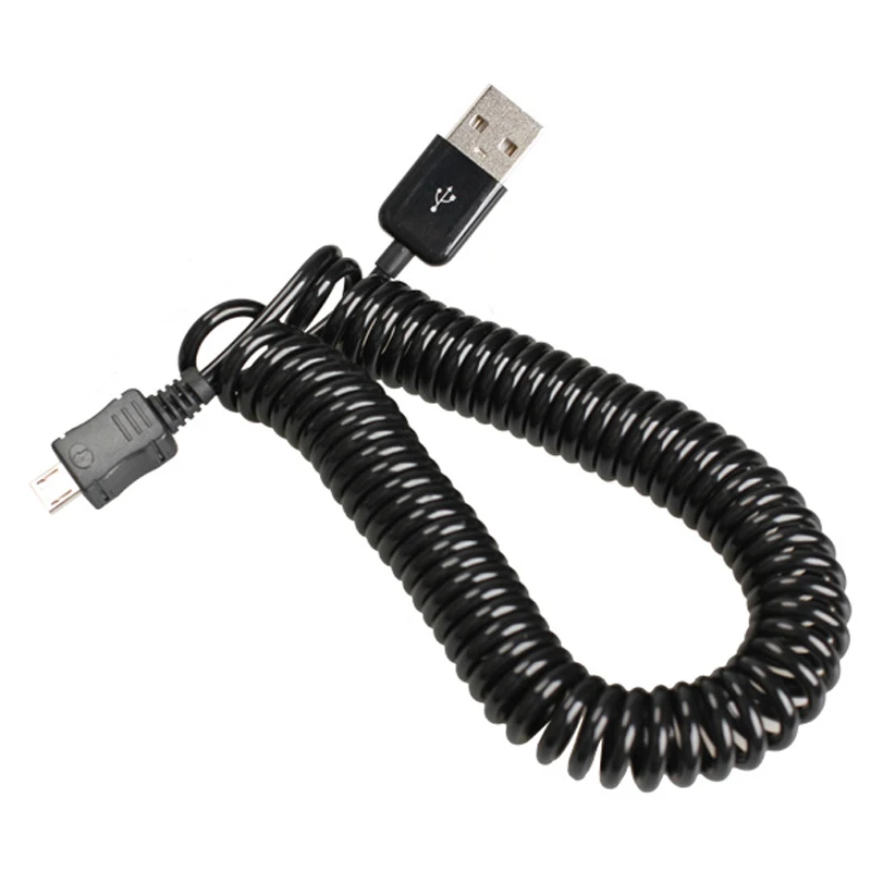 Спиральный Кабель USB 2 0 A для Micro B 5Pin адаптер пружинный кабель высокого качества|usb
