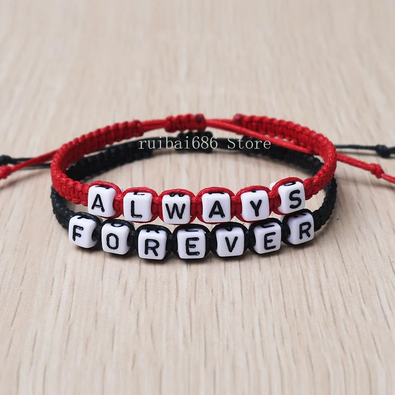 Браслеты ручной работы Always Forever стандартные браслеты ювелирные изделия для пар