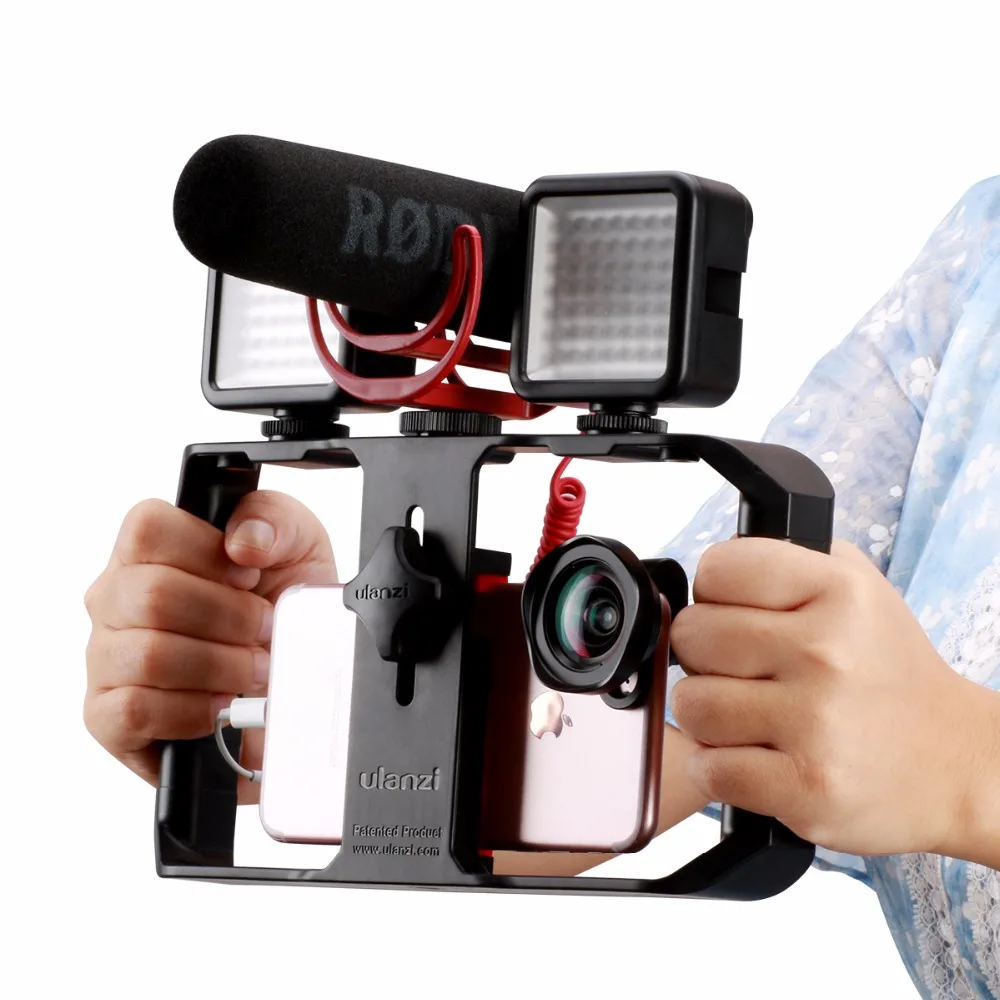Ulanzi U Rig Pro смартфон с 3 креплениями для обуви чехол видеосъемки ручной держатель