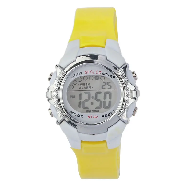 F Детские цифровые светодиодный Спортивные кварцевые наручные часы montre enfant спортивные часы детские часы Relogio Infantil reloj nios chаsы для девочки C50 - Цвет: F