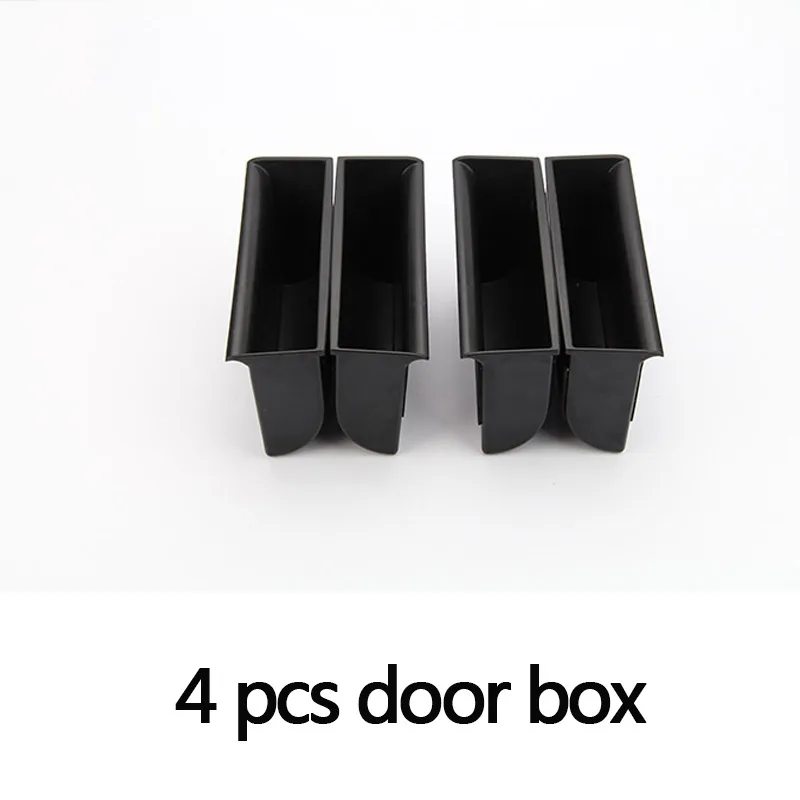 4 pcs door box Автомобильная дверная центральная консоль многофункциональная коробка для хранения телефона лоток для Land Rover Discovery 4 LR4 2010- LHD и RHD аксессуары - Название цвета: 4 pcs door box