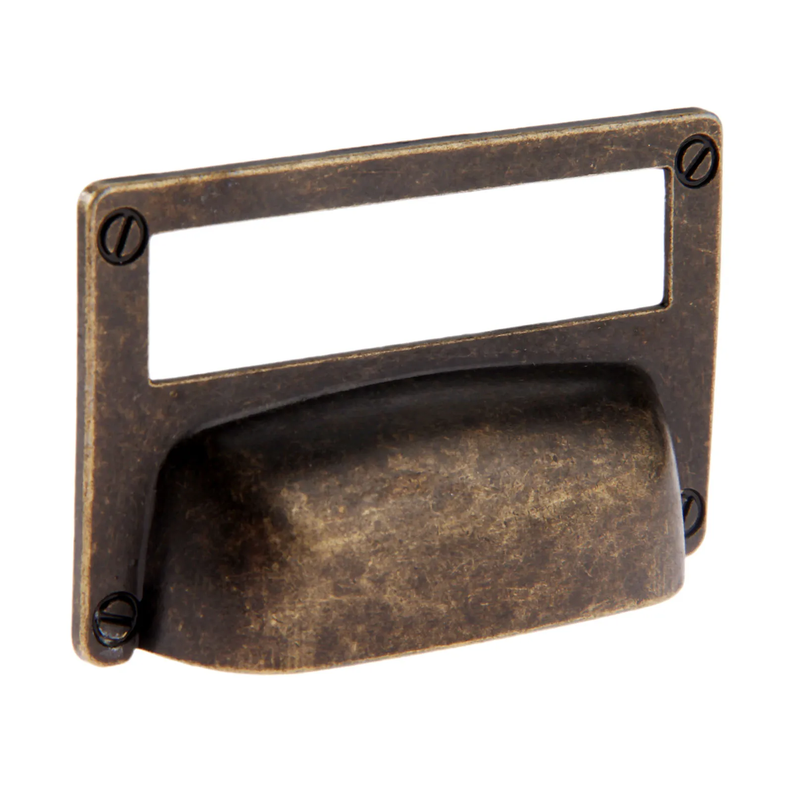 1Pc 81x51mm Antique Furniture Handles Kitchen Drawer Cabinet Door Cupboard Shell Label Tag Pull Handle Knob Card Holder | Обустройство