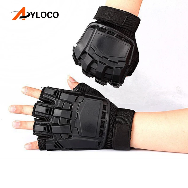 

Mens Leather Driving Gloves Military Tactical Gloves Paintball Airsoft Outdoor Sports Hiking Gloves Fingerless Guantes