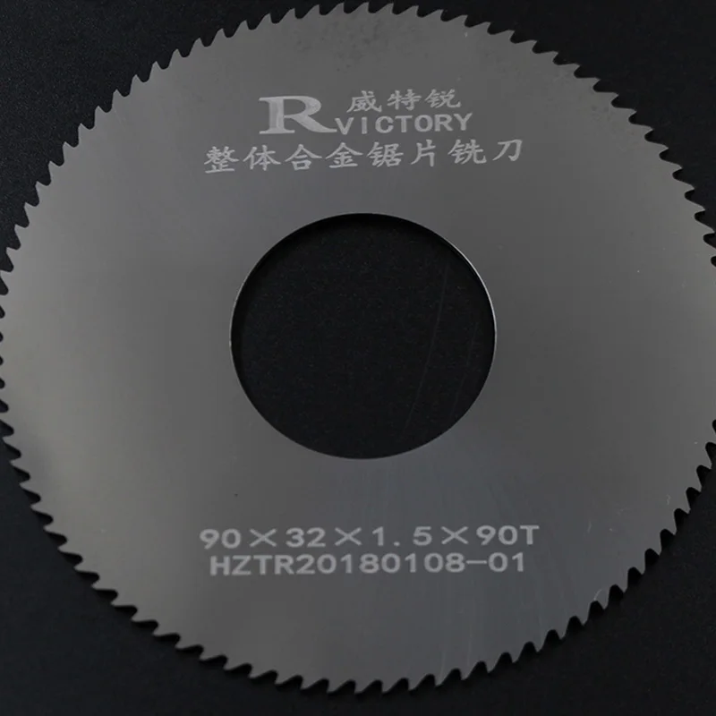 

2pcs Saw Blade 90mm Circular Tipped Saw Blade Thickness 0.6mm to 3mm 90T Solid Carbide Slitting Saw Slotting Milling Cutter