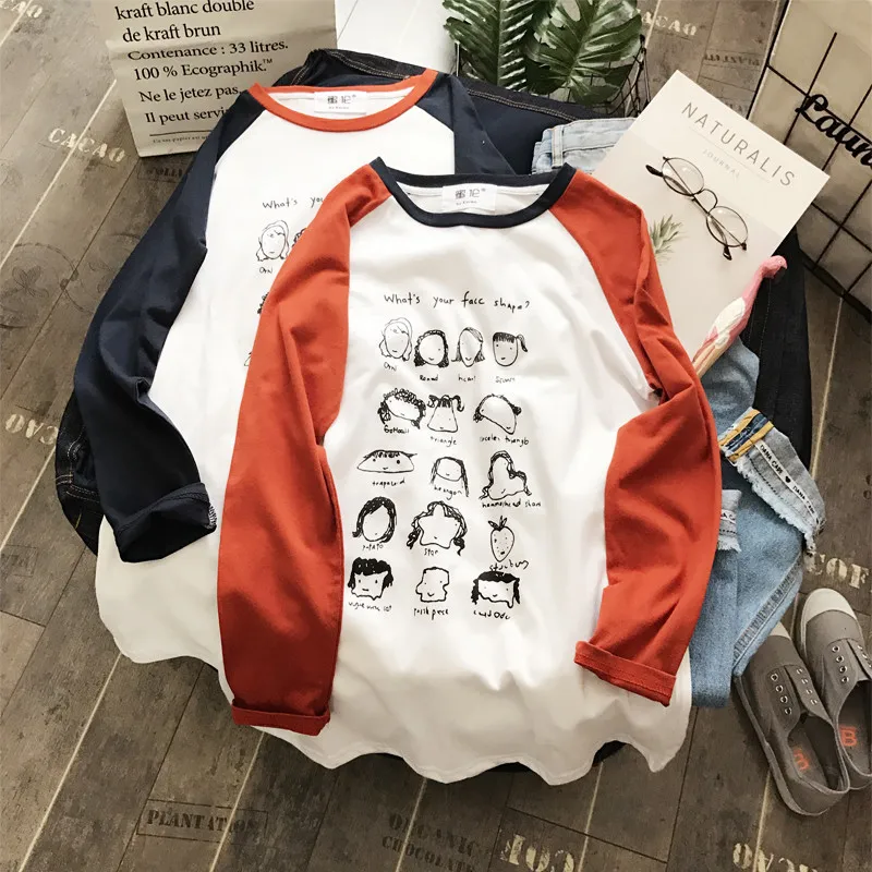 Женская футболка в Корейском стиле с единорогом Повседневная Свободная