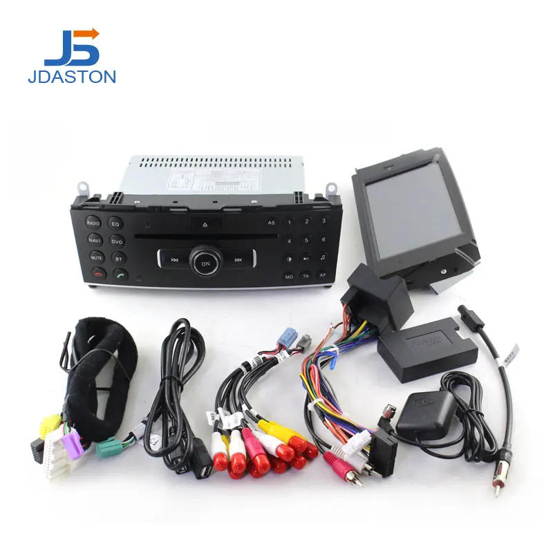 Автомобильный DVD проигрыватель JDASTON Android 10 дюймов 2Din для Mercedes Benz C200 C180 W204 2007 2010 GPS