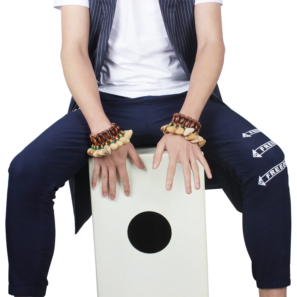 Ручная работа гайки оболочки браслет Колокольчик для Djembe Африканский барабан