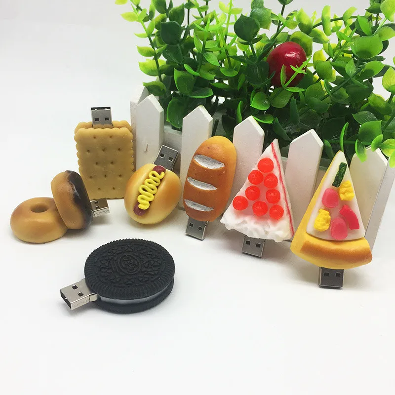 Usb флеш-накопитель 128 ГБ, память usb 2,0, 16 ГБ, 4 ГБ, 8 ГБ, флешка 16 ГБ, 32 ГБ, 64 ГБ,, usb карта памяти, ручка серии "Пицца", накопитель