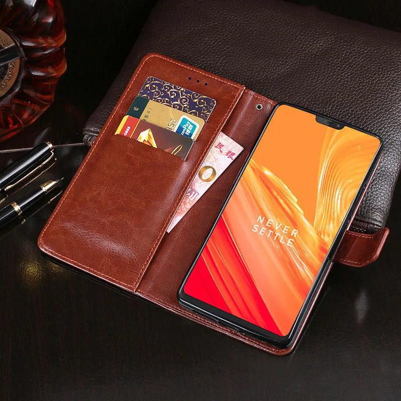 Роскошный кожаный флип-чехол на магните для OnePlus 6T 6 чехол-накладка One Plus