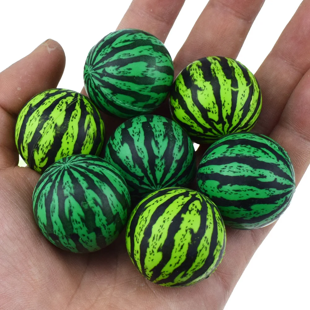 3pcs/lot kids green Watermelon Ball Elastic 30MM Special for toy ball twisting machine children outdoor toys | Игрушки и хобби
