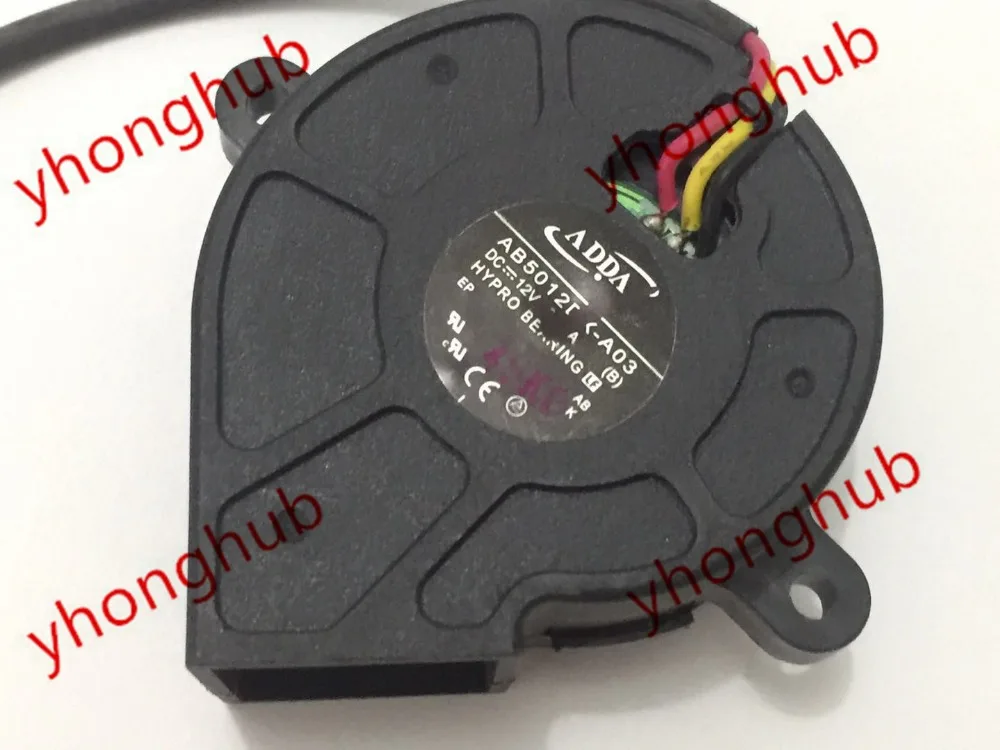 ADDA AB5012MX A03 Сервер охлаждающий вентилятор DC 12V 0.12A 50x50x20mm|blower fan|fan dcfan dc 12v |