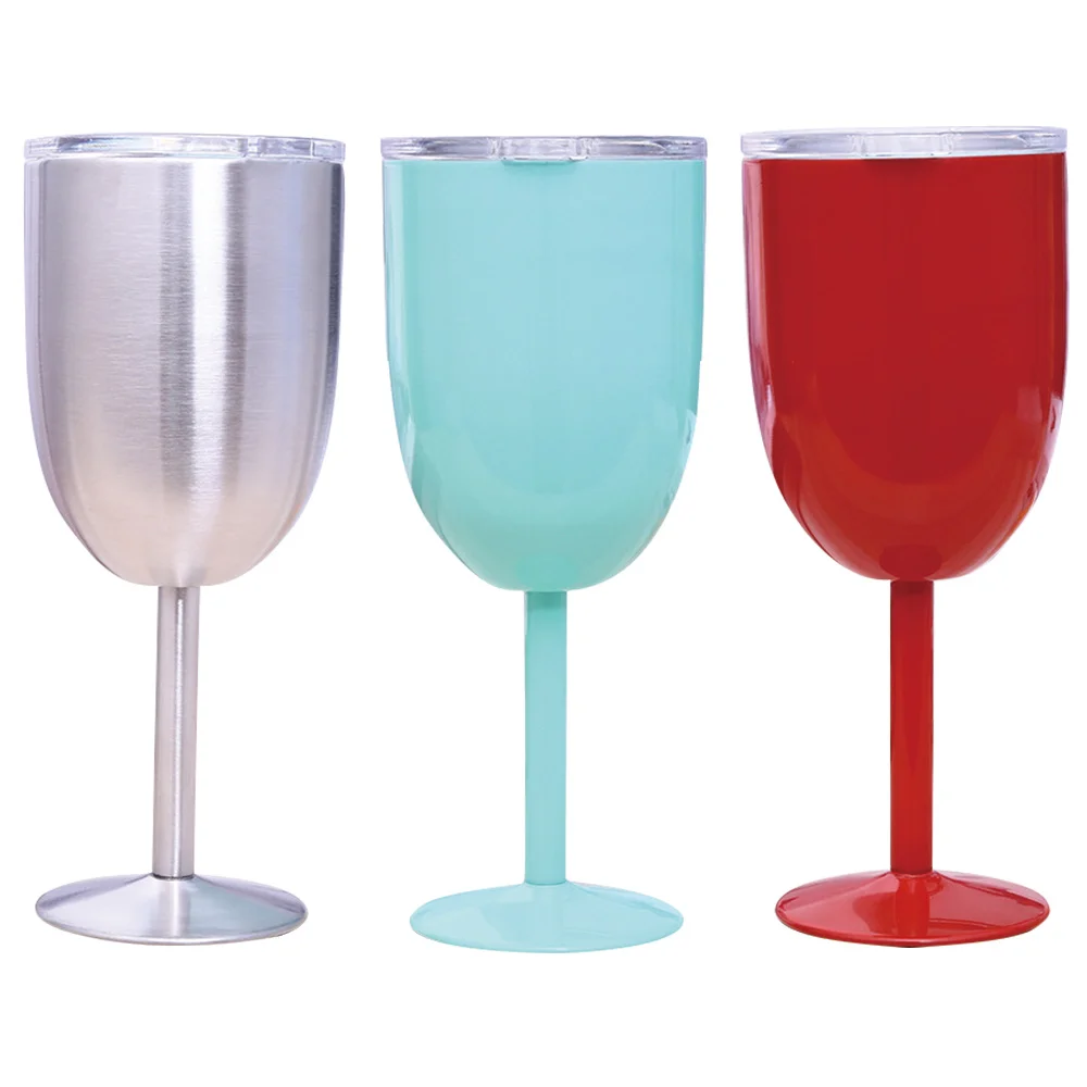 10 унций нержавеющая сталь двойная стенка изолированный металлический бокал с