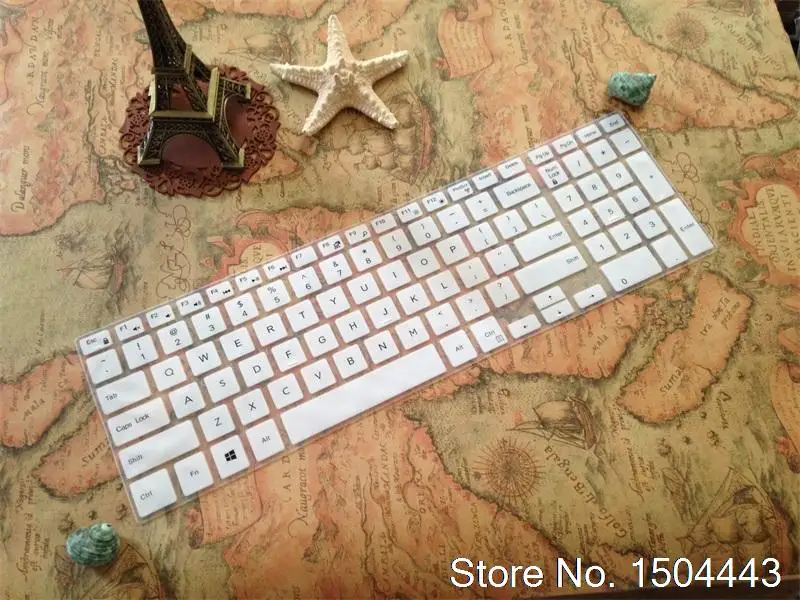 Силиконовый чехол для клавиатуры ноутбука Dell Insprion Ins15 5567 5000 17Cr Vostro 15 3549R 3558 3559 3541 6/17