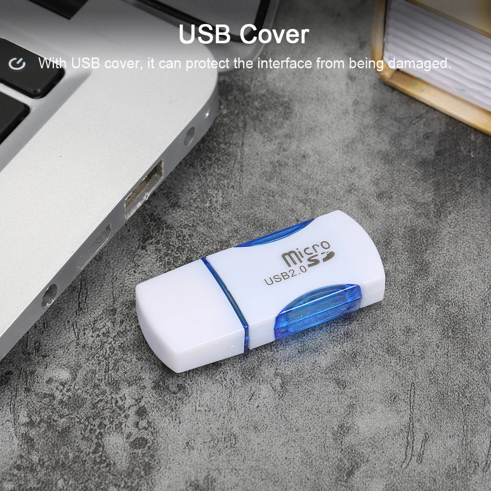 Кардридер USB 2 0 устройство для считывания карт Мини Портативный TF кардридер с