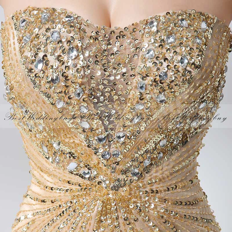 Exquisite Crystal Beaded Nude Tulle Long Prom Dresses Evening XZ002 | Свадьбы и торжества