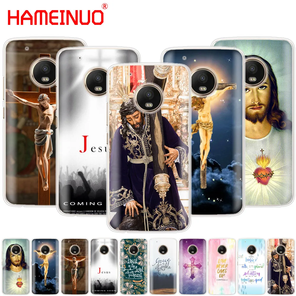 HAMEINUO Библия цитаты текст Иисус крест чехол для Motorola Moto X4 E4 C G6 G5 G5S G4 Z2 Z3 PLAY