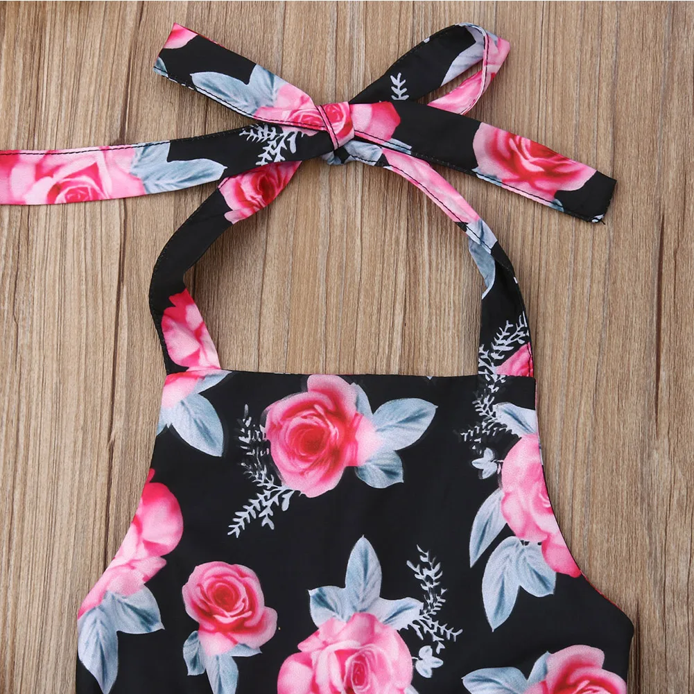 2019 брендовый Детский комбинезон с цветочным рисунком для новорожденных девочек